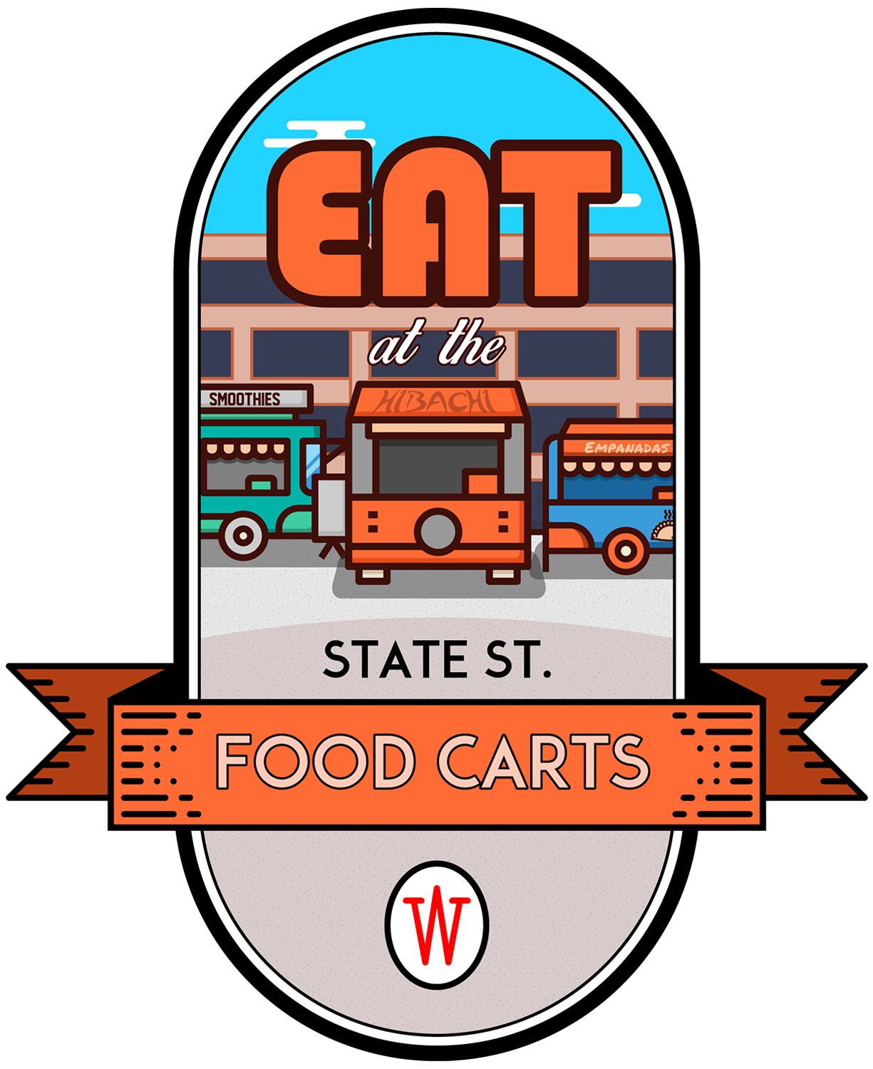 Eat at the State Street food carts icon